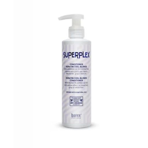 Spalvą puoselėjantis ir geltoną plaukų atspalvį neutralizuojantis kondicionierius SUPERPLEX, 750 ml