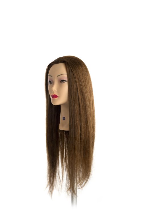 Manekeno galva 100% natūraliais žmonių plaukais 60cm LABOR PRO
