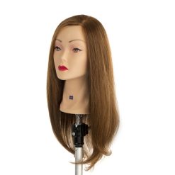 Manekeno galva 100% natūraliais žmonių plaukais 50cm LABOR PRO HD