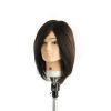 Manekeno galva 100% natūraliais žmonių plaukais 30cm LABOR PRO ,,Man30"
