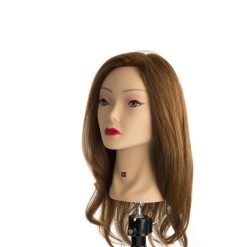 Manekeno galva 100% natūraliais žmonių plaukais 40cm LABOR PRO