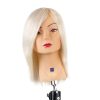 Manekeno galva 100% natūraliais angoros plaukais 30cm LABOR PRO