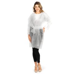 Vienkartinis baltas kimono
