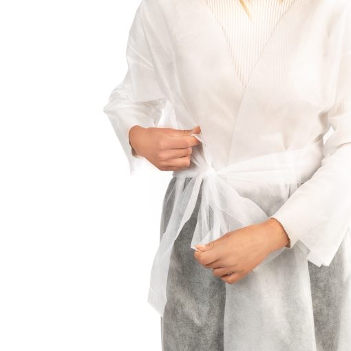 Vienkartinis baltas kimono LABOR PRO - Image 2