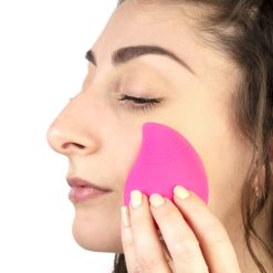 Silikoninis šepetėlis veido valymui su vibromasažu ,,BEAUTY DROP''