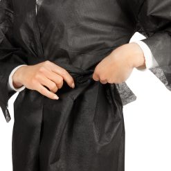 vienkartiniai juodi kimono