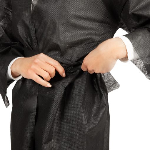 vienkartiniai juodi kimono