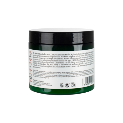 Kondicionuojanti kaukė sausiems plaukams su natūraliais polifenoliais Nature TAHE, 400 ml - Image 2