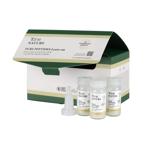 Nenuplaunama atkuriamoji priemonė skilinėjantiems plaukų galiukams Nature Pure Peptides, TAHE 6x10 ml