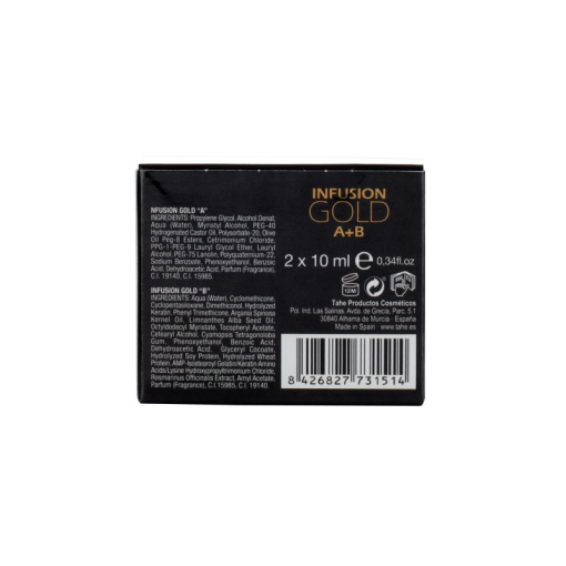 Plaukus stiprinanti ir maitinanti priemonė Infusion Gold A+B TAHE, 2 x 10 ml - Image 3