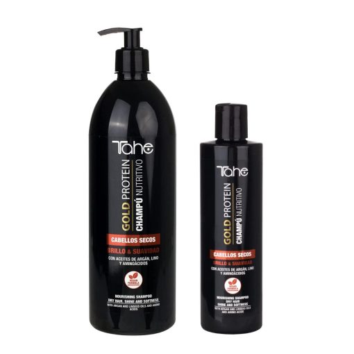 Maitinamasis šampūnas sausiems plaukams Gold Protein TAHE, 300-1000 ml.
