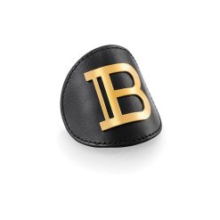 BALMAIN HAIR plaukų segtukas / Limited Edition Genuine Leather Hair Clip Gold FW20