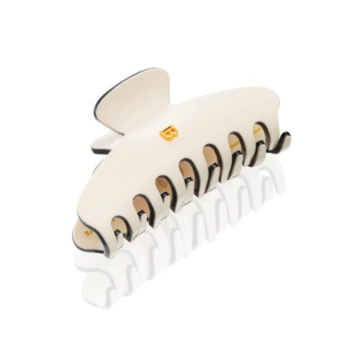BALMAIN HAIR plaukų segtukas / LE Pince a Cheveux M White/Black SS23