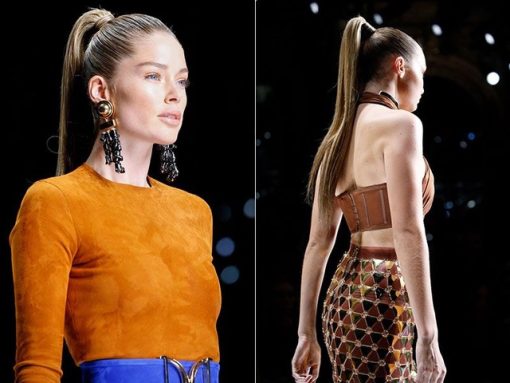 Prisegama sintetinių plaukų kasa rožiniais galais Balmain Catwalk Ponytail, Nr. 9.10A, 55 cm - Image 4
