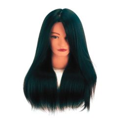 Manekeno galva 100% natūraliais plaukais 45 cm