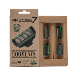 ROOMCAYS Precise7 skustuvo galvutės su 7 ašmenimis, 4 vnt